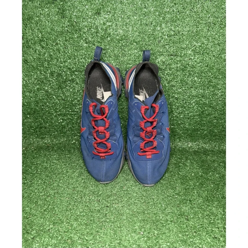 Nike React Element 55 Womens Size 6.5‎ Blue Red Running Shoes Walking Sneakers